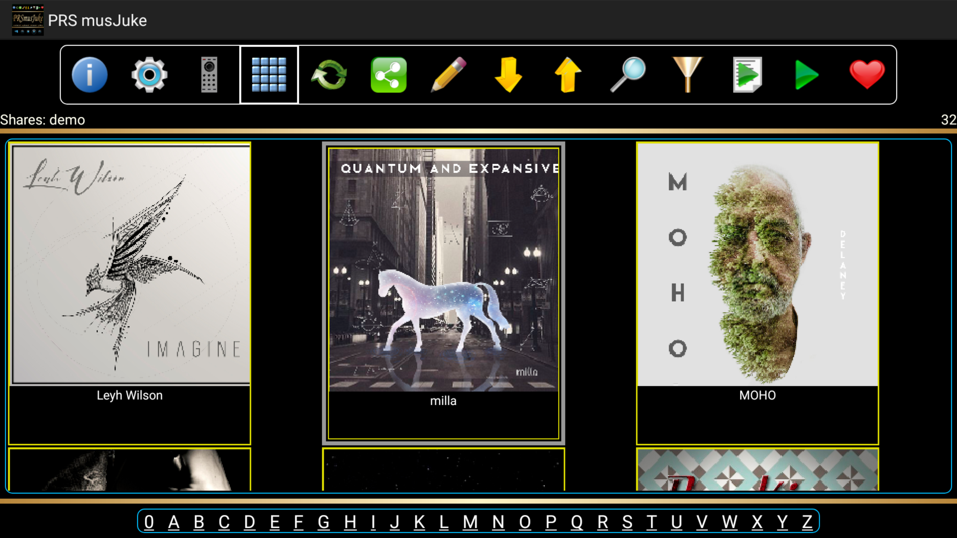 Large Album Display with Album Name