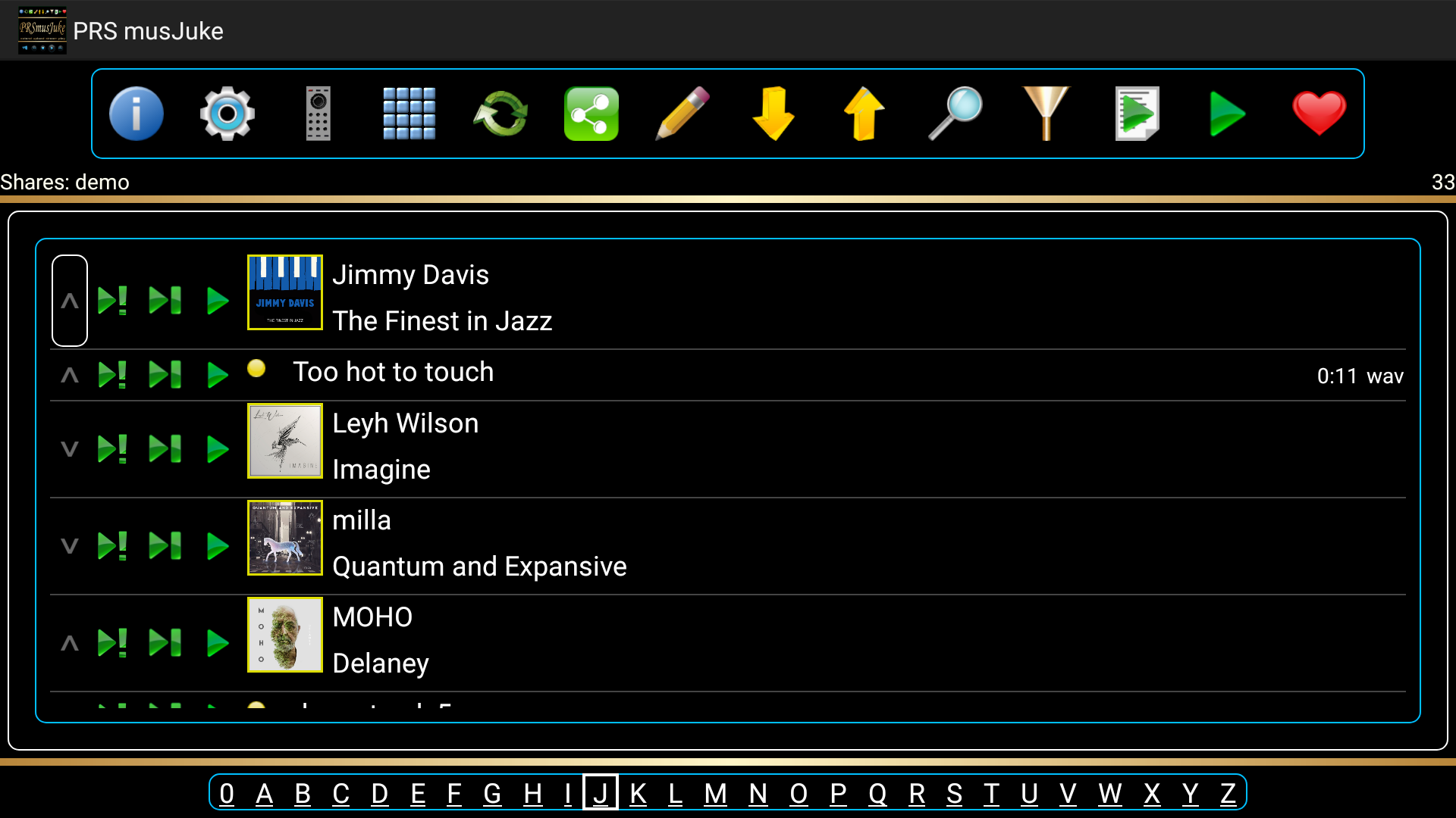 Album List fling or skip to artist