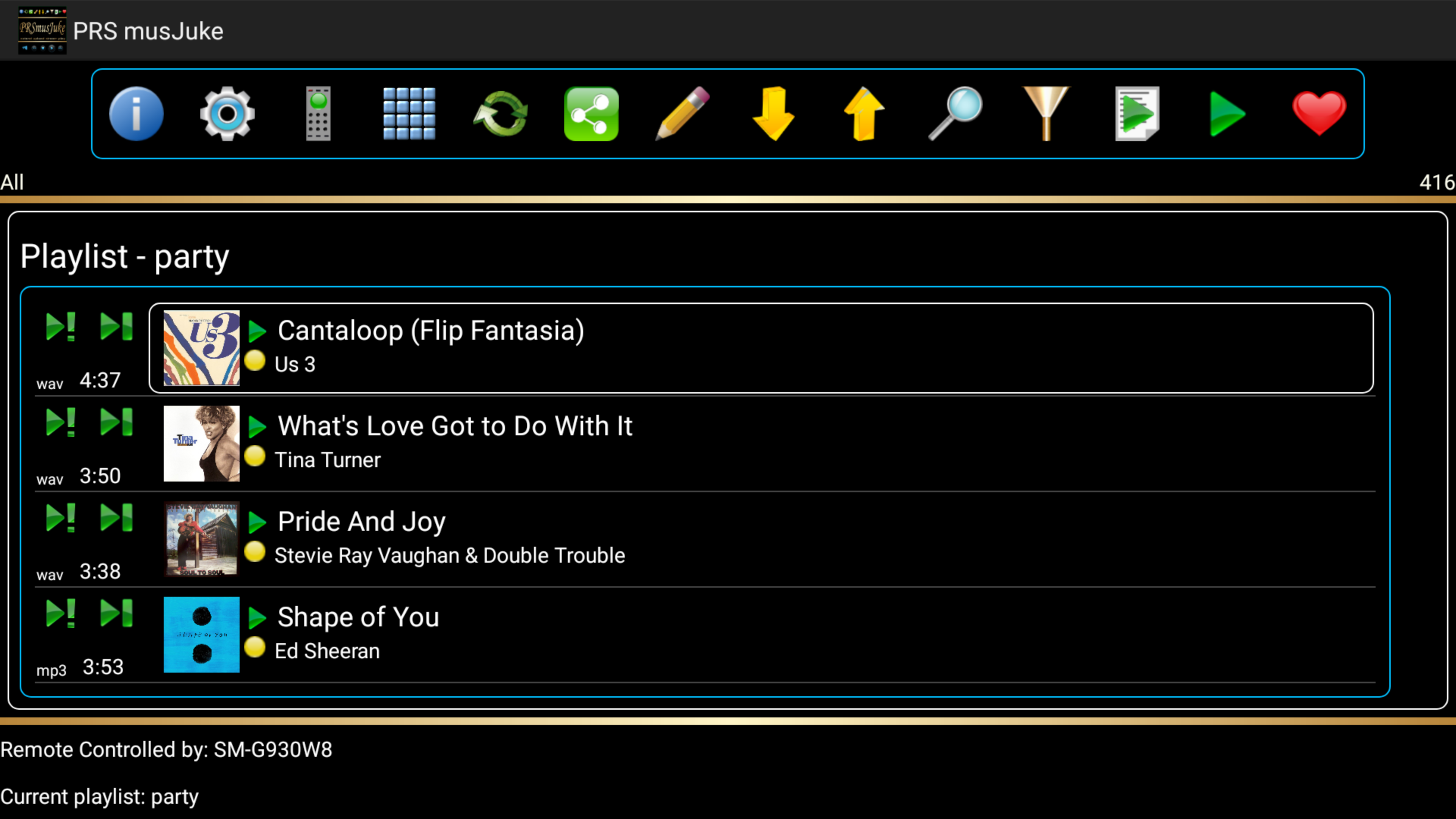 Add, remove, or resequence Playlist tracks